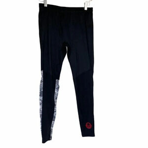 Spartan M men black/white camo compression‎ tights